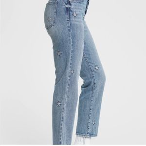 Pistola embroidered star jeans